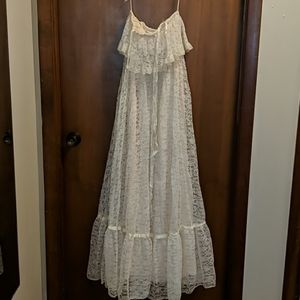 Vintage Ivory Lace Dress